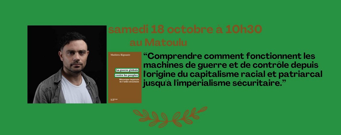Présentation / discussion autour du livre de Mathieu Rigouste