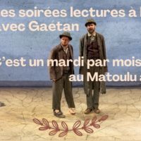 Calendrier des prochaines soirées lectures à hautes voix avec Gaétan  !